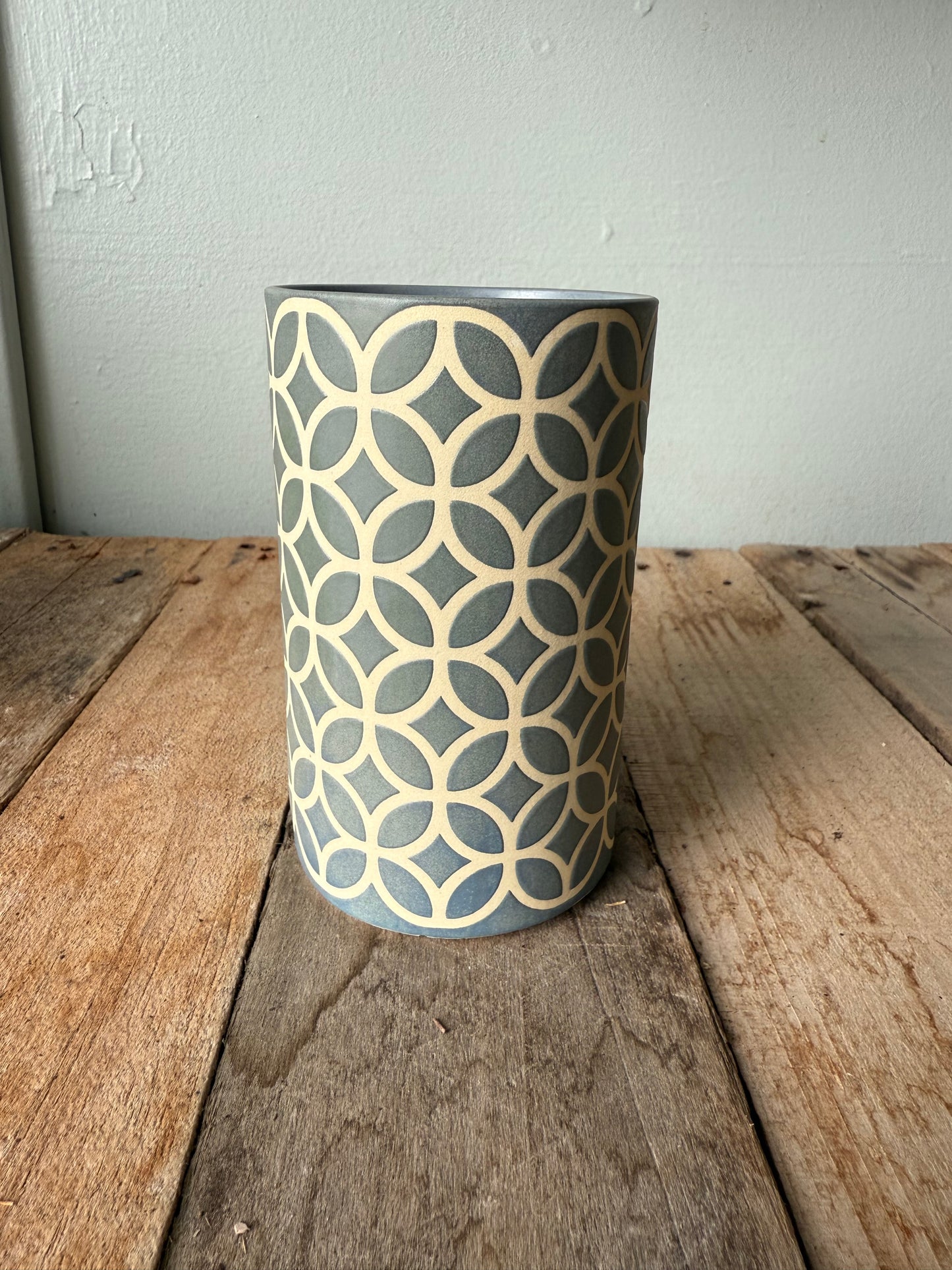 Retro Mug - Blue/Grey