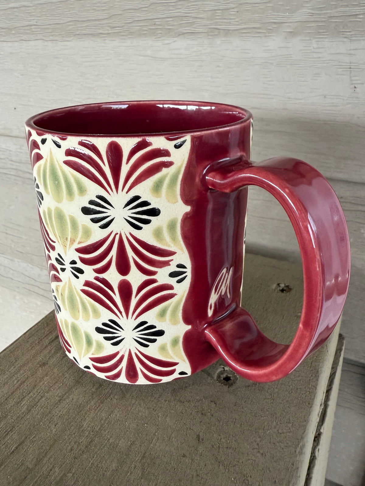 Petals Mug - Cherry, Green, & Black