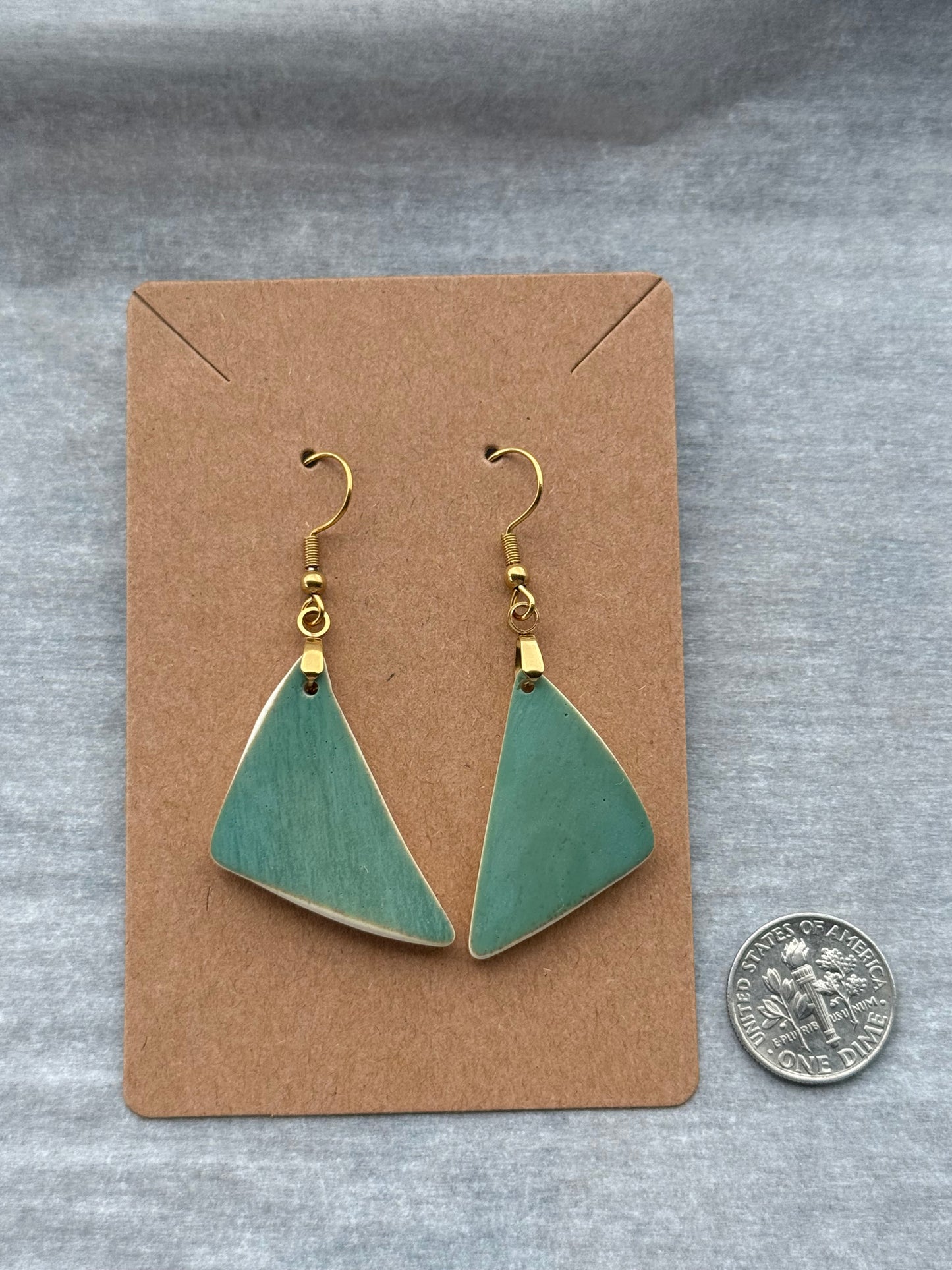 Relic Earrings - Green / Gold