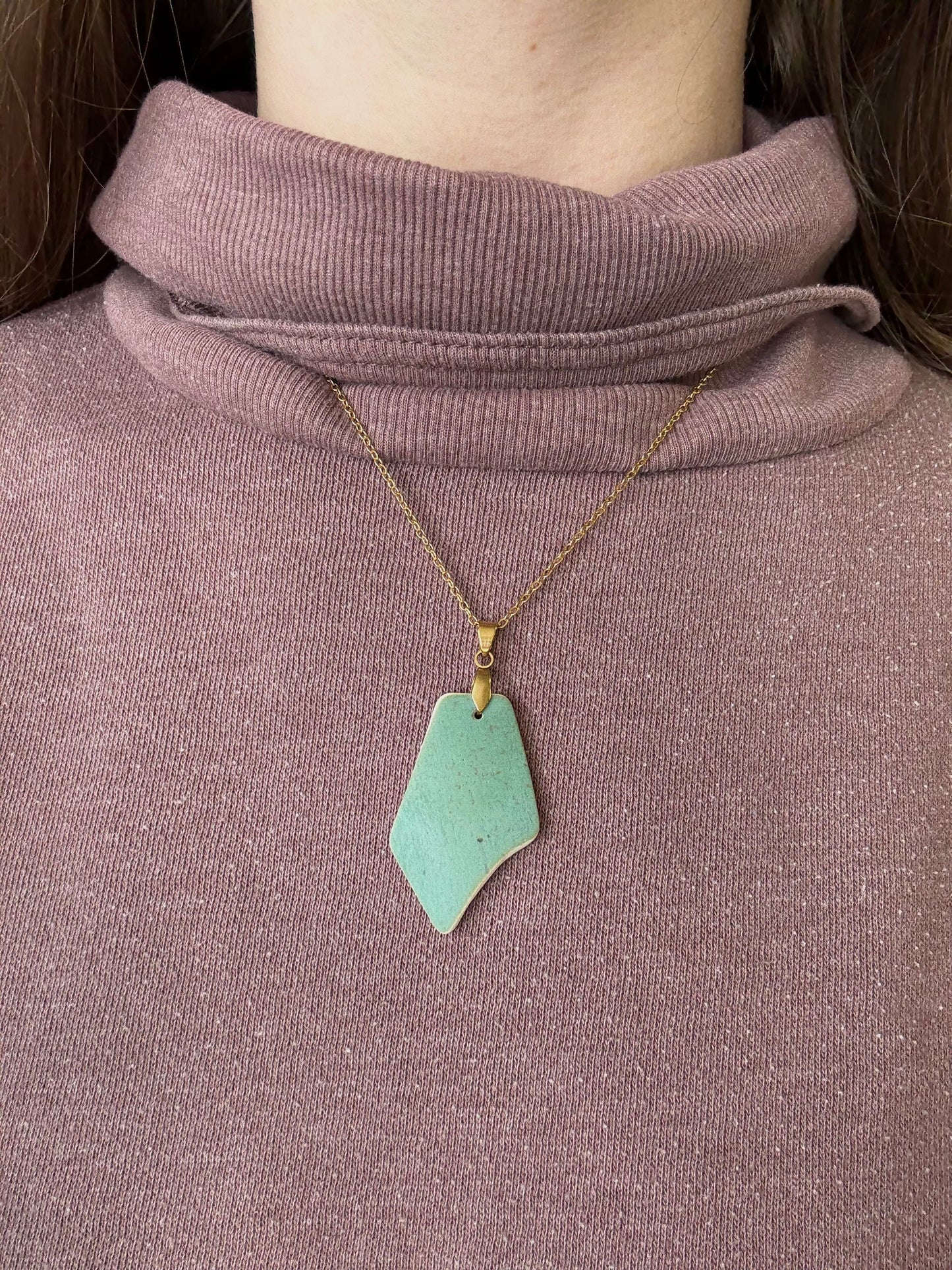 Relic Pendant - Green / Gold
