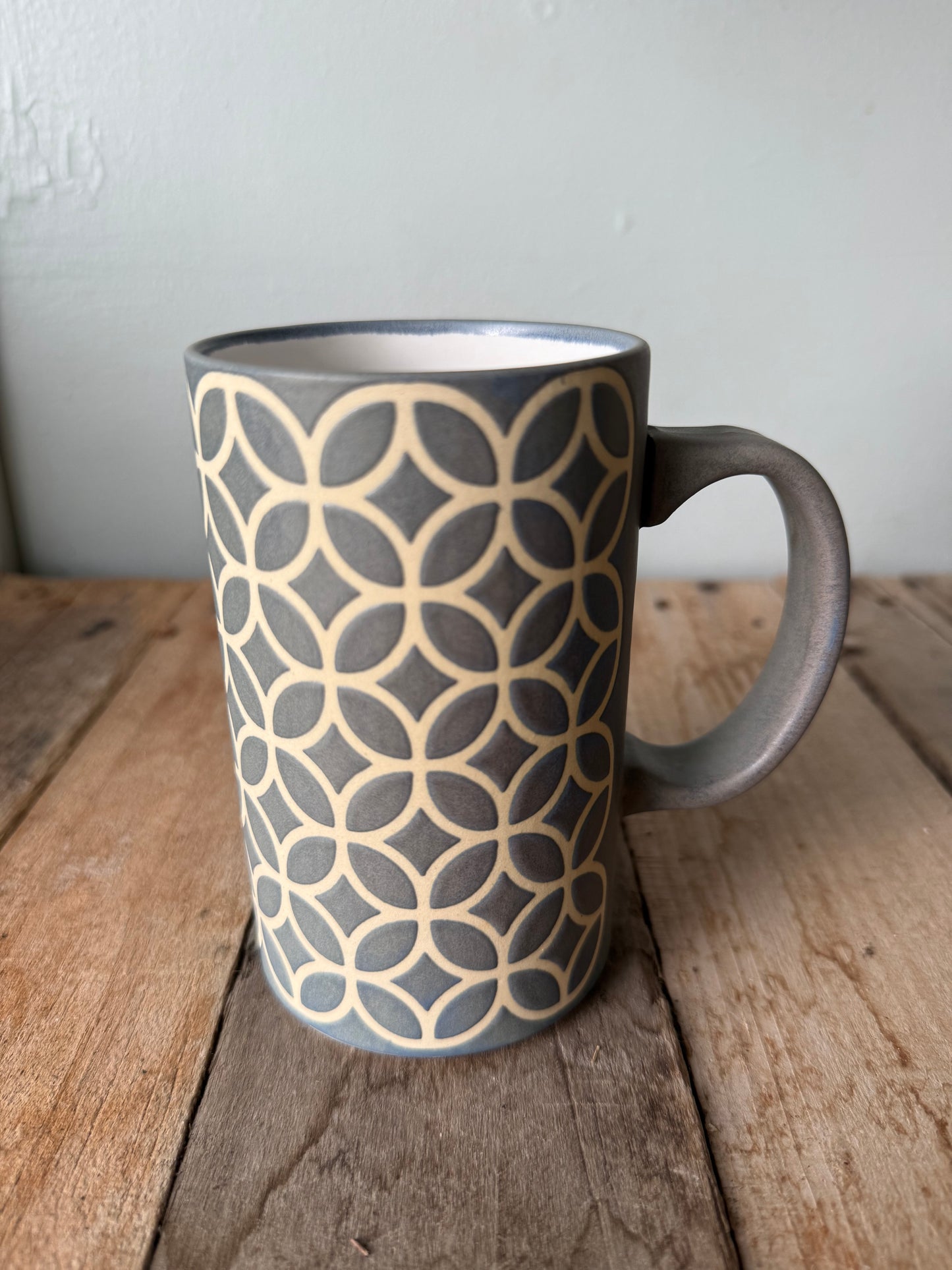 Retro Mug - Blue/Grey