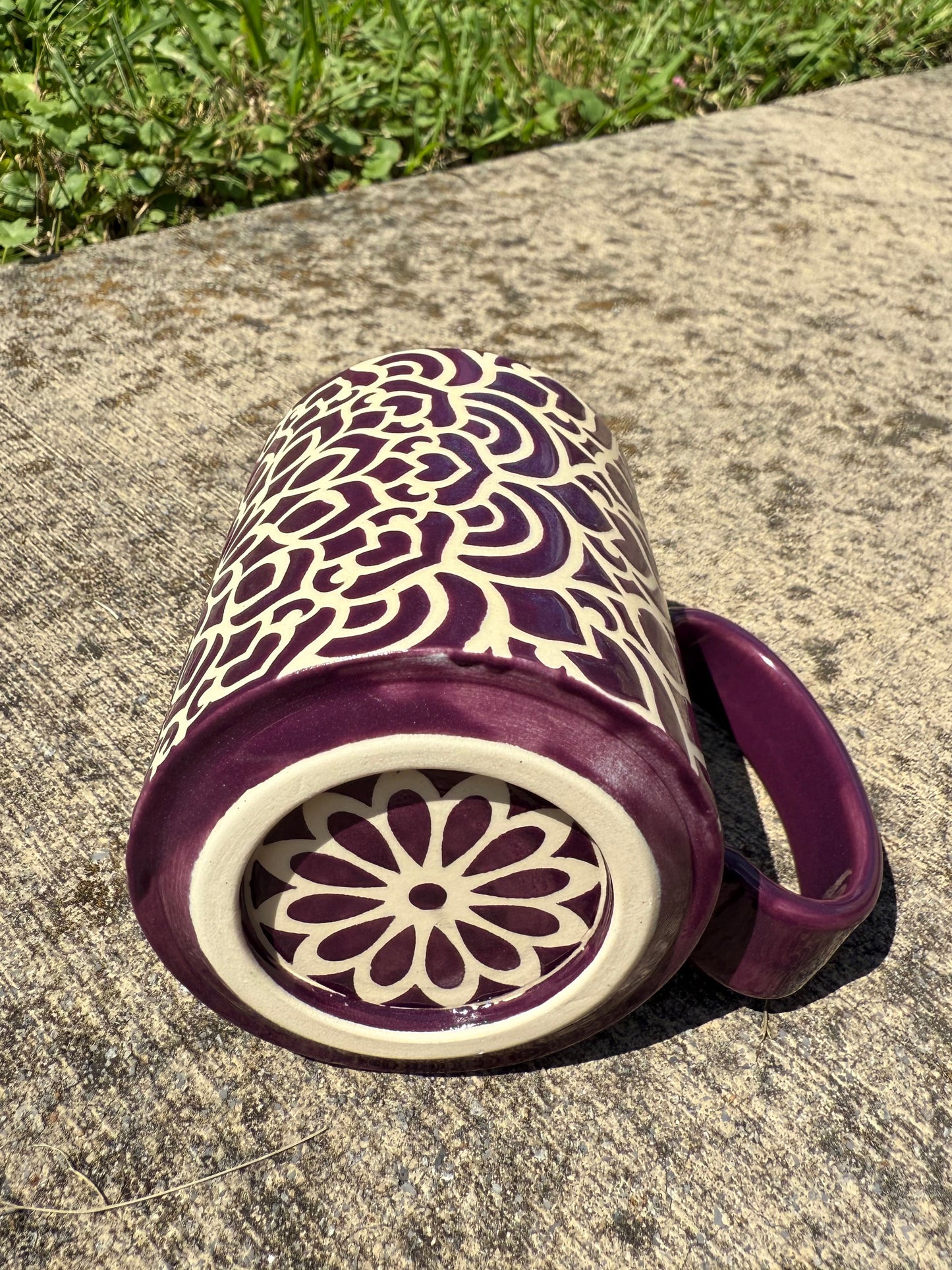 Mandala Mug - Eggplant