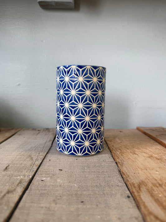 Flower of Life Mug - Blue Iris