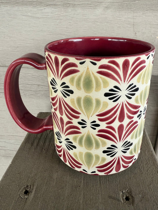 Petals Mug - Cherry, Green, & Black
