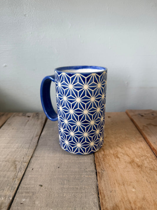 Flower of Life Mug - Blue Iris