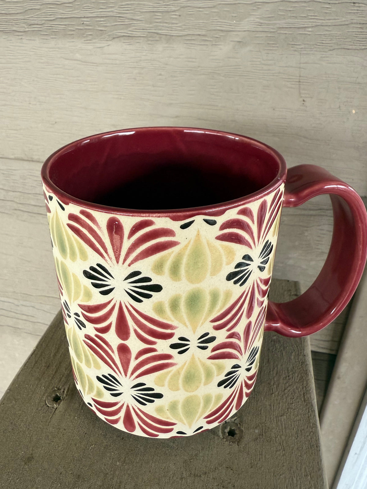 Petals Mug - Cherry, Green, & Black
