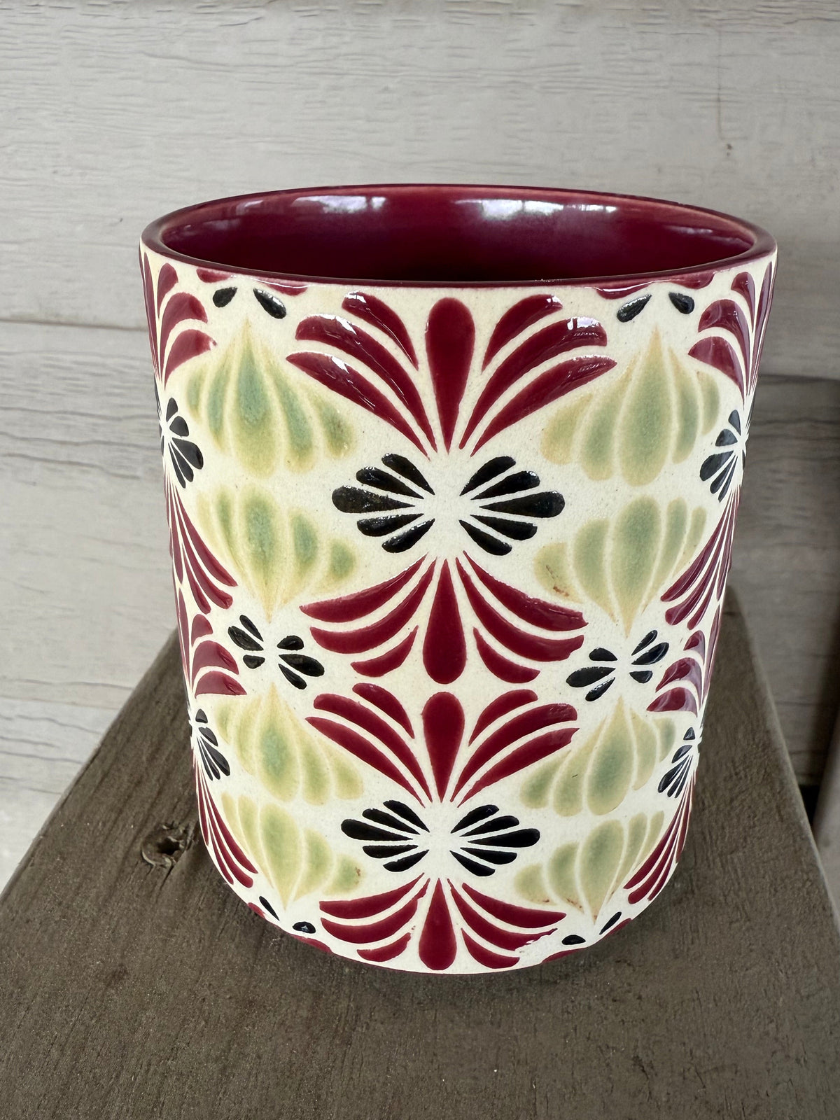 Petals Mug - Cherry, Green, & Black