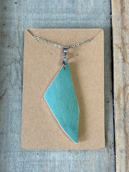 Relic Pendant - Green / Silver