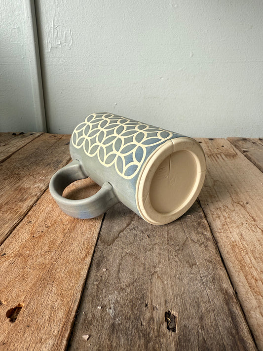 Retro Mug - Blue/Grey