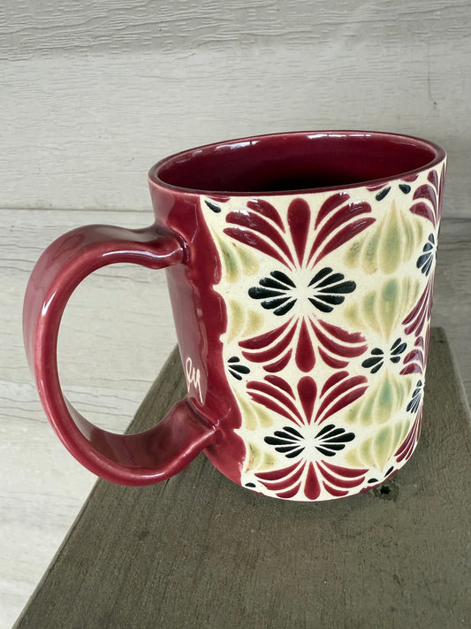 Petals Mug - Cherry, Green, & Black