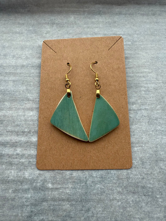 Relic Earrings - Green / Gold