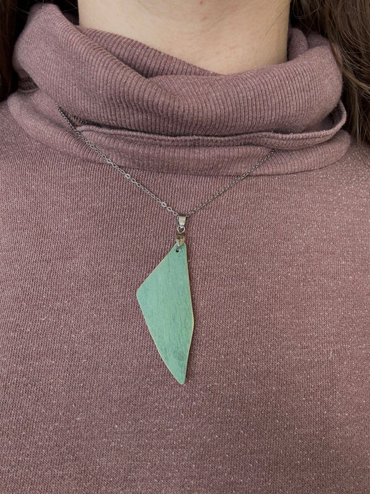 Relic Pendant - Green / Silver