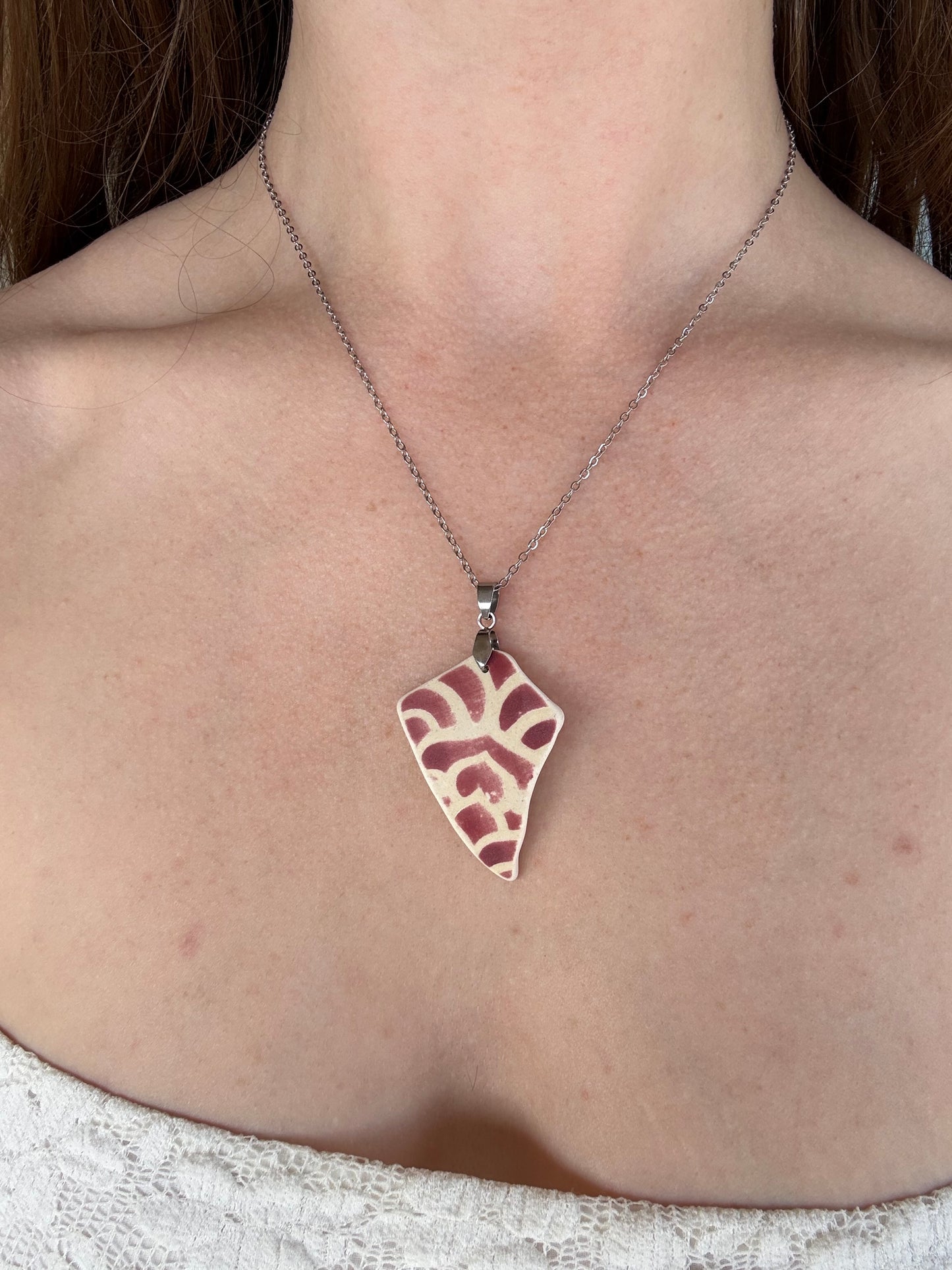 Relic Pendant - Cherry Mandala / Silver