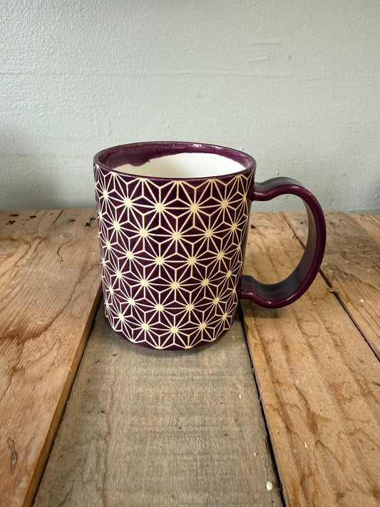 Flower of Life Mug - Eggplant