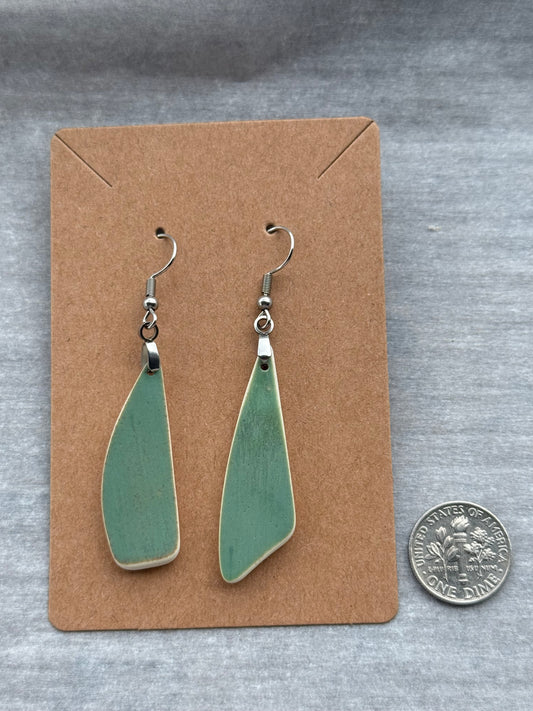 Relic Earrings - Green / Silver